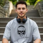 Skull Headphones T-Shirt – Pulse of Music, Edge of Style