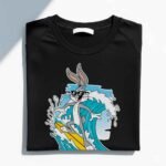 Surfing Bunny Adventure Explore T-Shirt - Image 2