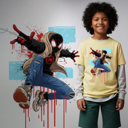 Spider Hero T-Shirt Design – Digital Download for Kids | YourBrand