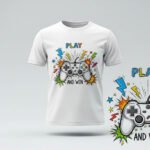 Gaming T-Shirt Design – Play & Win Digital Download